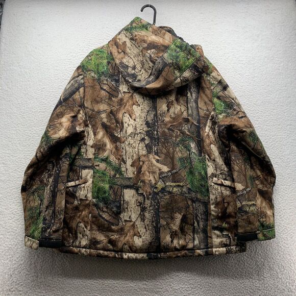Snap On Camo Heated Jacket Mens XL Heavy Hunting Detachable Hood *No Battery* - Picture 7 of 16